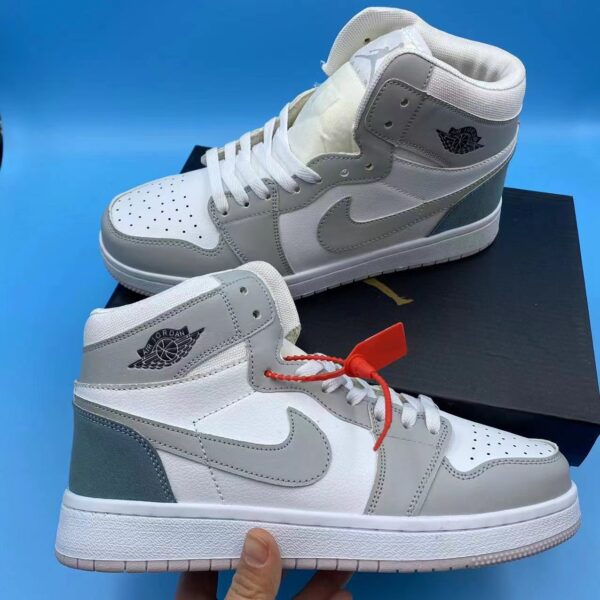 Air Jordan 1″ Hi Nick “Low Price”  White & Grey